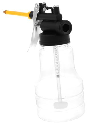 Amosfun High Pressure Oiler Plastic Bottle Copper Nozzle for Engine Oil Dispenser Hand Pump Oil Can for Outdoor Car Use