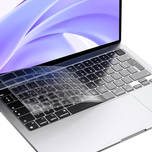 1 Pcs Keyboard Cover, Layout Ultra Thin Protector Skin, Keyboard Layout Protector Skin Compatible with M4 M3 M2 Air13.6, M4 M3 M2 MacBook Air15, 2021-2024 M4/M3/M2/M1 Pro/Max Mac Pro14/ Pro16