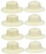 CLISPEED 8Pcs Plain Straw Hats for DIY Painting Crafts Creative Blank Sun Hats for Boys for Arts Crafts Activities Birthday Parties and Imaginative Play