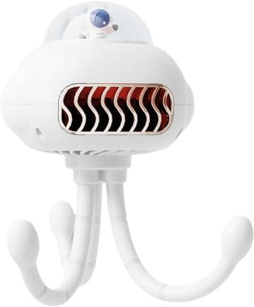 Dubbulon Kinderwagen Ventilator | Tragbarer Baby Kinderwagen Lüfter Mit 3 Geschwindigkeiten,Rechargeable Portable Cooling Tool for Outdoor Travel Car Seat Bike Home Sleep Bed Desk Crib