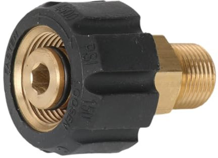 Ronyme Adattatore per idropulitrice a sgancio rapido, raccordo metrico, parti in rame, connettore per tubo flessibile M22 girevole a 3/8'' per la