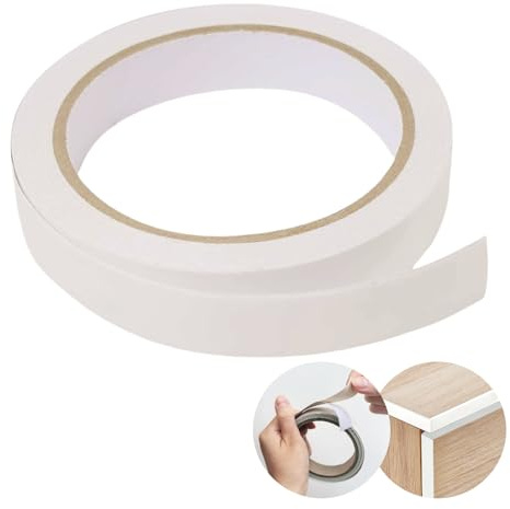 JiaaOne Self-Adhesive Edge Banding, 20mm x10m Edging tape, Waterproof Edging Strip for Furniture Repair, PVC Without Ironing (Beige)