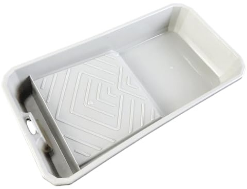KiBcsLic Farbrollerwanne, Vielseitig, Groß, Geeignet für Den Innen Und Außenbereich, Verdicktes Material mit Tiefem Farbfach, Stabiles Bein, Grau 29.5x15.5x6.5cm