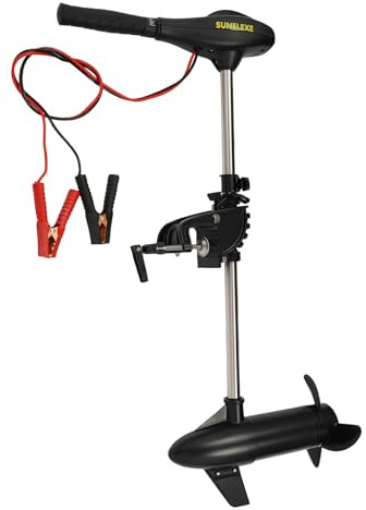 Electric Trolling Motor, 612W 12V Outboard Motor, Boat Engine with 5 Gears Forward and 3 Gears Reverse, Max 10km/h Kayak Motors Boat Engine, Retractable Handle, Load 500kg, for Inflatable Boats Yachts