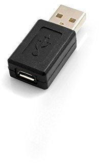 SYSTEM-S 54042660 OTG Adaptador USB a Macho a Mini USB Hembra Adaptador de Conector on The go Host Cable