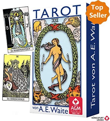 Tarot von A.E. Waite Mini (gutes Format für Reisen, Tarotkarten im Miniformat 4,4 x 7,4 cm): Karten im Miniformat