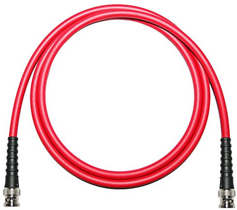 75 ohm BNC to BNC Lead. Van Damme Coaxial Cable. RG59, Video, CCTV, Word Clock (2m, Red)