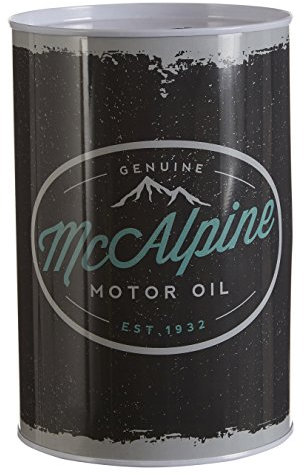 Premier Housewares 1411327 Hot Rod Money, Tin, Black, 10 x 10 x 15 cm