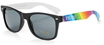 Colourful Rainbow Pride Drifter Style Sunglasses for Men, Women & Non Binary – Retro LGBTQ+ Festival Party Shades with UV Protection for Pride Events & Summer Festivals (WSPSG3)