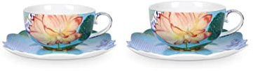 PIP Studio Royal Set 2 Teetassen & Untertassen Blumen
