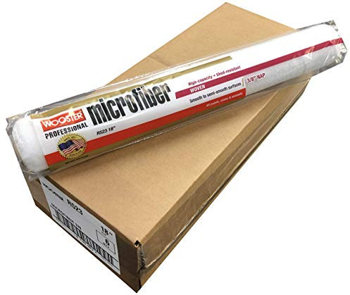 Wooster Brush R523 45,7 cm Mikrofaser 3/8 Zoll Nap Farbroller Abdeckung – 6 Stück