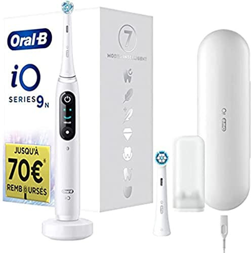 Oral-B Braun iO 9n Elektrische Zahnbürste, Weiß, 1 Stück