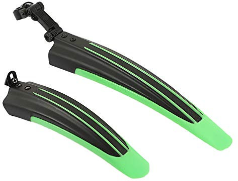Schutzblech Kotflügel Set Fahrrad Schutzblech Vorne & Hinten Schutzbleche Mountainbike Abnehmbare Fahrradfender Mountainbike-Schnellspanner (Grün)