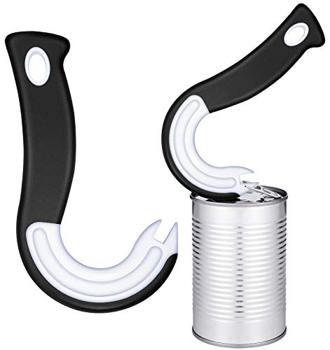 2 Pieces Easy Open Ring Pull Can Opener Easy Grip Opener Ring-Pull Helper for Ring Pull Tab Cans Tins Bottles