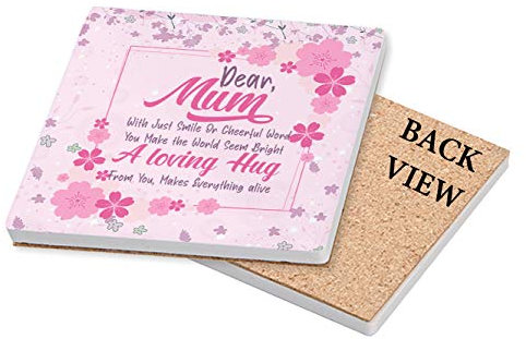 Posavasos de cerámica para el día de la madre, cumpleaños, vajilla, bebidas, café/té