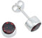 Ohrstecker 925 Silber Granat roter Stein Edelstein Ohrringe echt Silber Damen Sterling Silber Stecker Geschenk(MOS-038-52)