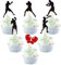 36 Pack Boxing Player Cupcake Toppers Glitter Boxing Gloves Cupcake Picks Boxer Gym Theme Baby Shower Birthday Party Cake Decorations Supplies