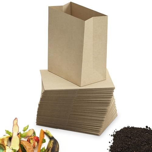 BIOGLÜCK® Sacs poubelle bio de 10 litres avec fond bloc - Votre solution durable et robuste pour les déchets de cuisine