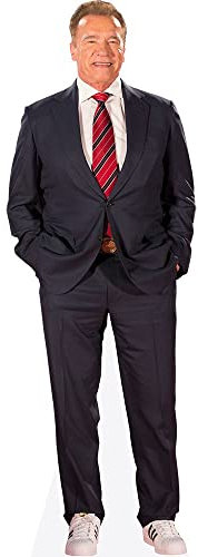 Arnold Schwarzenegger (Tie) Pappaufsteller lebensgross