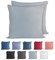 Komfortec 100% Baumwolle Kissenbezüge 2er Set 50x50 cm, Superweicher Premium Jersey Kopfkissenbezug 150 g/m², Kissenhülle, Grau
