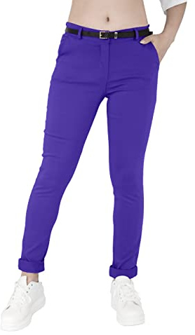 JOPHY & CO. Pantalone Elasticizzato Donna Chino con Cintura (cod. 3008)