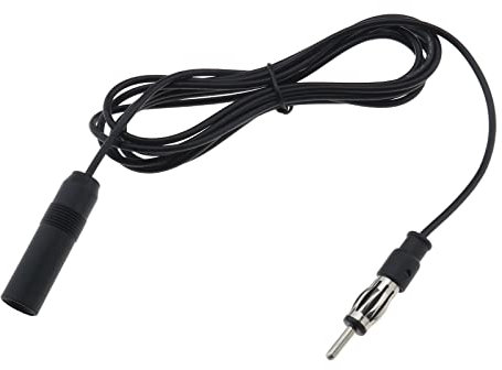 EMSea Cavo di prolunga per antenna radio FM AM per autoradio da 3 m DIN connettore coassiale per auto audio stereo host unità CD lettore ricevitore multimediale