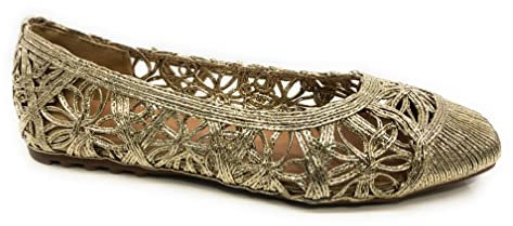 Chic Vision MANOLETINA Plana Rejilla BUONAROTTI - 1508001736052 Color Oro Talla 40