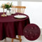 DWCN Weinrot Tischdecke Rund 120cm,Fleckschutz Abwaschbar Tischdecke Weihnachten Tischtuch für Esszimmer,Garten,Party,Hochzeiten oder Haushal