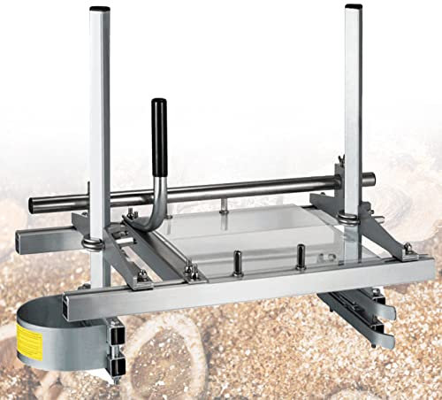 Portable Chainsaw Mill 36 Inches Planking Milling Bar Wood Lumber Cutting Sawmill Aluminum Steel Cutting Guide System for Woodworker Chainsaw Milling Attachment
