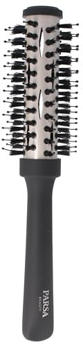 PARSA Beauty Professional Wirkstoffbürste Keratin + Biotin (Rundföhnbürste 25mm) – Haarbürste zum Glätten und Pflegen – Haarbürste lockiges Haar – Haarbürste langes Haar