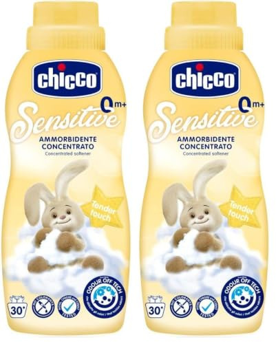 Chicco Tenera Carezza Weichspüler Konzentrat, 0 Monate+, 750 Liter (Packung mit 2)