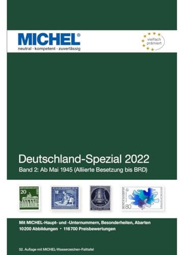 Goldhahn MICHEL Katalog Deutschland-Spezial Band 2-2022 in Farbe Briefmarken für Sammler