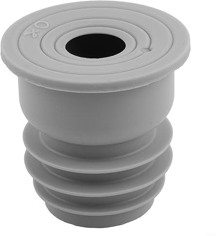 Waschmaschinen-Rohrdichtung, 2/4 Stück Wasserablaufrohr-Dichtungsring, Deodorantdichtung, Rohrzubehör für Waschmaschine, Spülbeckenabläufe, grau (2 Stück S)
