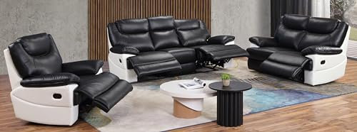 Mapo Möbel Leder Fernsehsofas 3581-3+2+1-SW