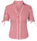 Chemise à Manches Courtes en Dentelle à Carreaux pour Femmes Oktoberfest, Patchwork avec décoration de Boutons, Chemisier Coupe cintrée Tunique Médiévale Longue pour Homme (Red #5, XL)