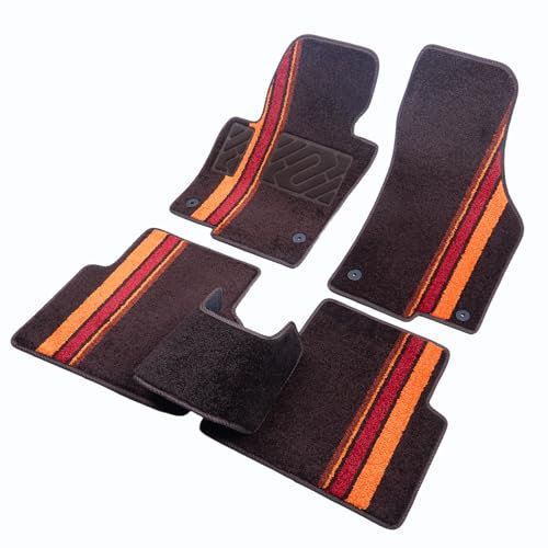 Deluxion Auto Fußmatten für Volkswagen VW Tiguan 2007-2018, rutschfest, wasserdicht, maßgeschneiderte Velours Autoteppiche, Automatten, für 2008 2009 2010 2011 2012 2013 2014 2015 2016 2017 2018