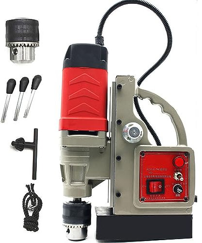 PASPRT 1080W Electric Magnetic Drill Press with 16mm/0.6inch Boring Diameter, Portable Heavy Duty Power Mag Drill 8500N Force Electromagnet