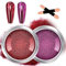 GZMAYUEN 2Pcs Rot Chrome Nail Powder Chrome Pulver Nägel, Spiegeleffekt Metallic Dunkelrot Lila Cromepulver Nägel Glitzer Nagelpuder Nail Design 2 Jar, 0.6/Jar