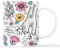 Personal Chic Personalised Mummy and Kids Holding Hands Flowers Mug - Personalised Mothers Day Gifts, Mum Gifts, Grandma Gift, Mummy Tea Cup, Grandma Cup, Mum Mug (Model #1)