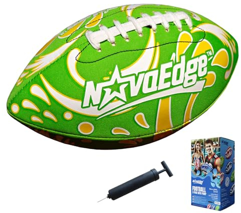 Hydro Water Football - 26,4 cm wasserdichter Pool-Fußball mit echten Doppelschnüren, leichter Griffball für Kinder, Jugendliche & Erwachsene - ideal für Strand, See, Outdoor-Spiele - lustiges