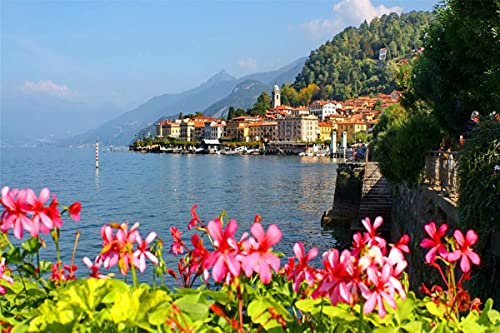 Italien, Comer See, Bergstadt, Puzzle 500 Teile, DIY-Puzzle, Zusammenbauspielzeug für Erwachsene und Kinder, Geschenk, 52 x 38 cm