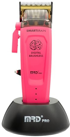 Clipper Pro Smartbrain Tondeuse à Cheveux Homme Professionnelle avec Moteur Brushless, Lame DLC Faper et Corps Métallique, Tondeuse MRD Pro Rechargeable USB-C