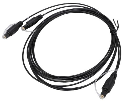 Dpofirs Trasferimento Stabile del Segnale Cavo Sdoppiatore Ottico Digitale Qualità Audio HiFi per Home Theater Cavo Sdoppiatore Ottico Digitale 1x2 per Audio in Fibra Ottica
