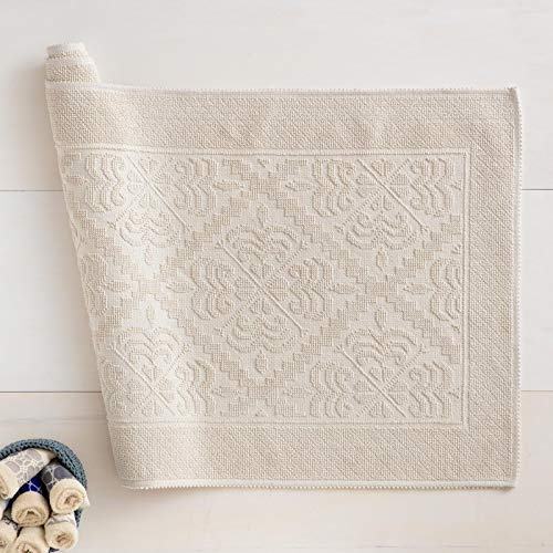 Linea oro Tappeto Sardo in Puro Cotone Giglio Lino cm 50x80