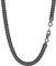 PROSTEEL Halskette Hochwertig schwarz Edelstahl Panzerkette Erbskette 6,5MM Breite Herren Jungen Gliederkette mit Karabinerverschluss, 66CM lang