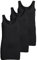 ONLY 3er Pack Damen Basic Tops Tank Top schwarz lang 15201465 (XL, Schwarz (Black))