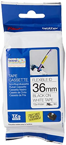 Brother TZe-FX261 label-making tape Black on white