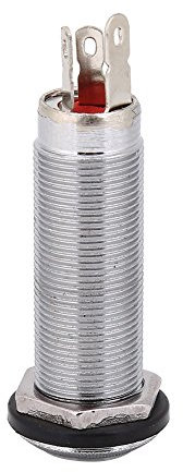 Gitarren Jack Stecker Buchse, 1/4-Zoll Gewinde Zylinder, E-Bass Buchse, Silber für Musikproduktion, Studioaufnahmen, Live-Performance