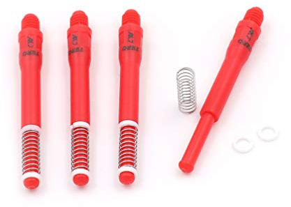 CUESOUL TERO AK7 Tiges de fléchettes à Ressort intégré télescopique, Lot de 4 pièces