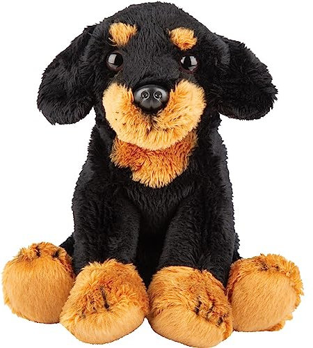 Suki Gifts 12130 Naturgetreuer Dackel Hund Kuscheltier, mehrfarbig